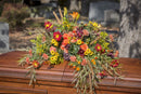 Autumn Sunset Casket Spray